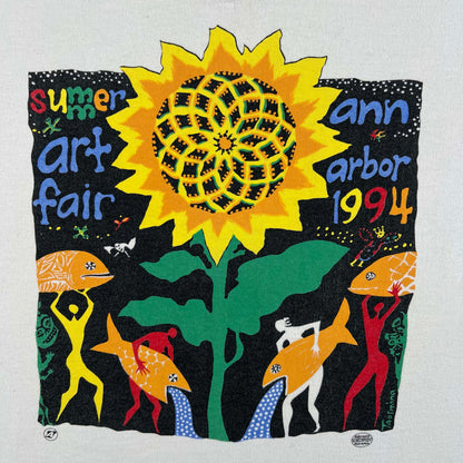 90s Ann Arbor Summer Art Fair Crop Tee- M