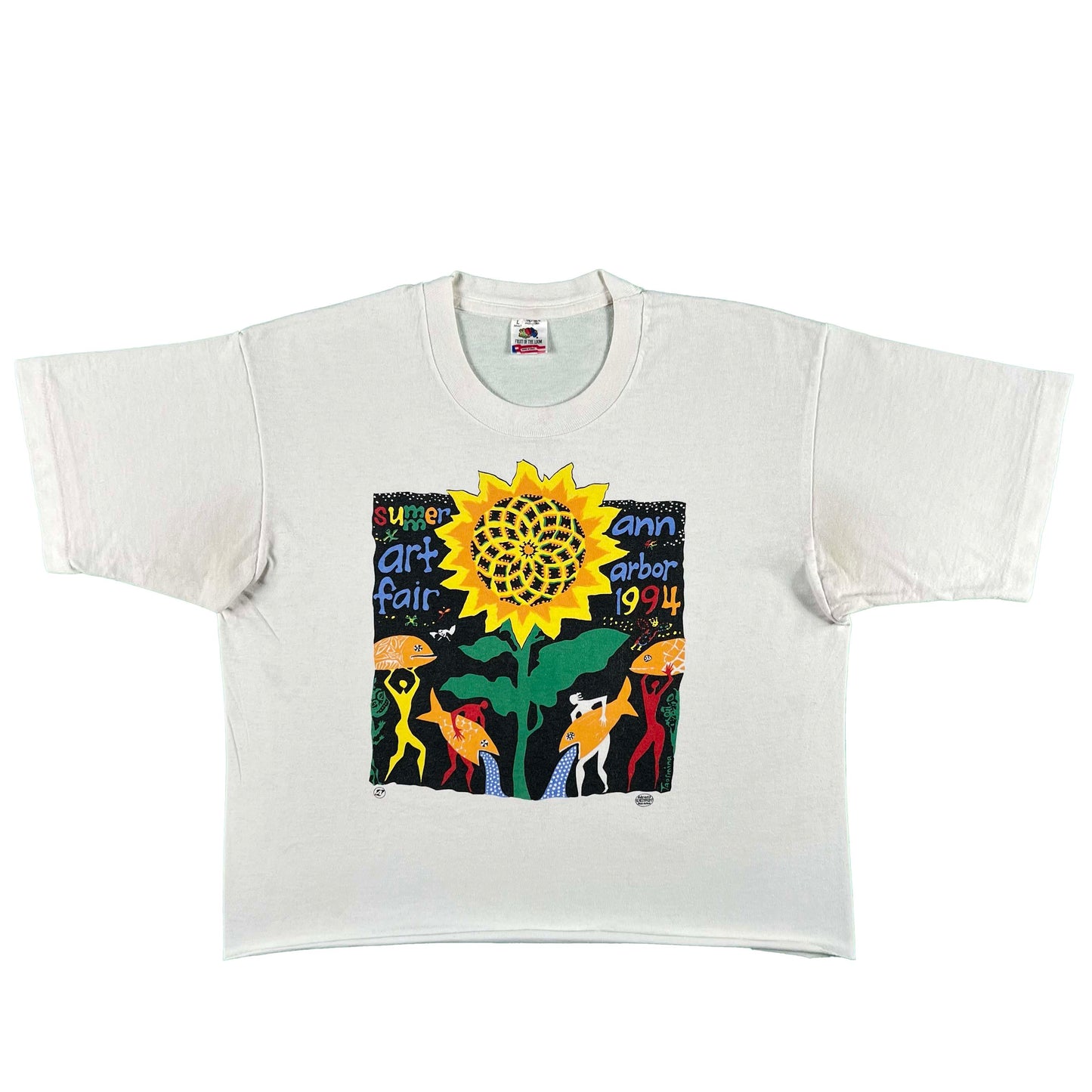 90s Ann Arbor Summer Art Fair Crop Tee- M