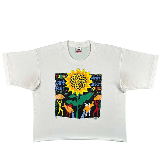 90s Ann Arbor Summer Art Fair Crop Tee- M