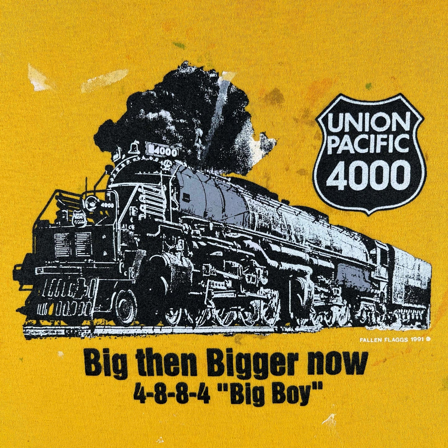 90s Union Pacific 4000 "Big Boy" Train Painter's Tee- L