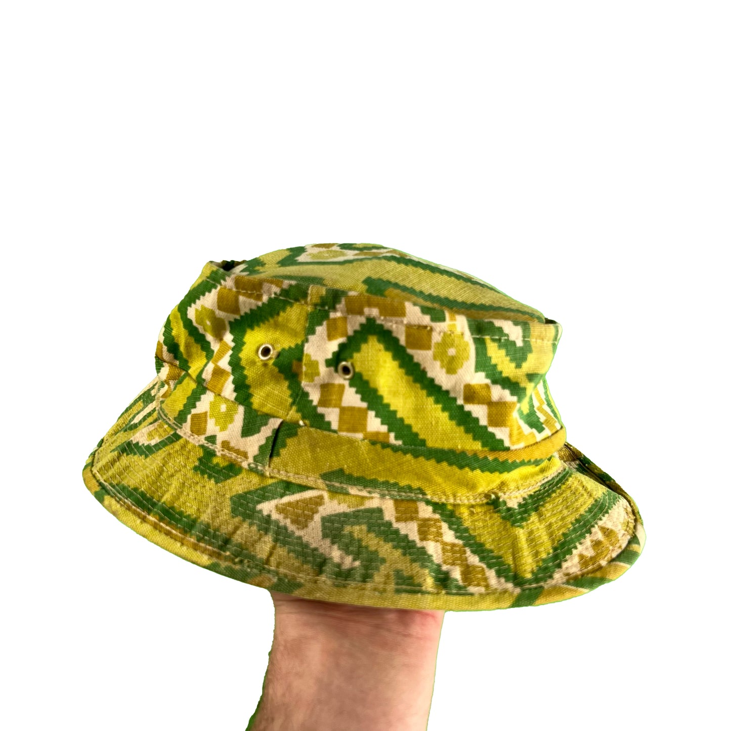 60s/70s Green Psychedelic Bucket Hat