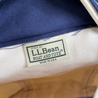 00s L.L. Bean Zip Canvas Boat and Tote Bag- Small