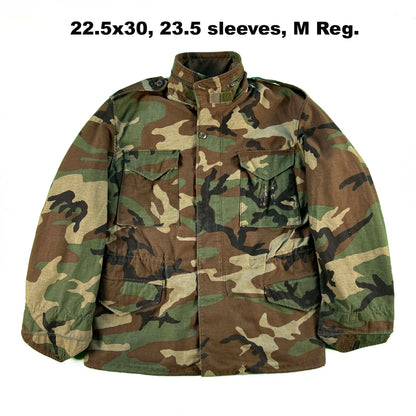80s Woodland Camo M65 Army Field Jackets- SELECT JACKET