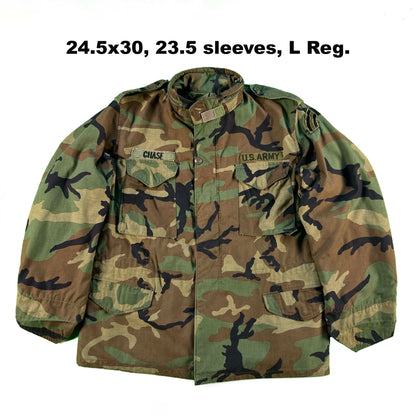80s Woodland Camo M65 Army Field Jackets- SELECT JACKET