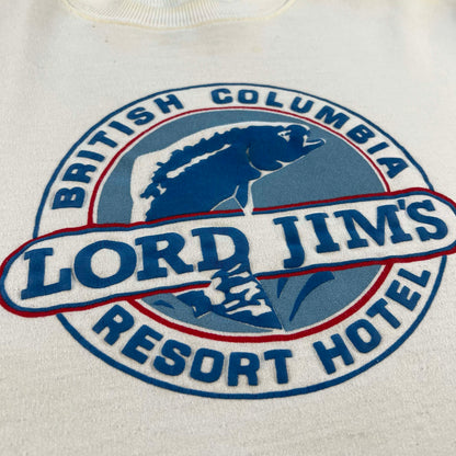 80s Lord Jim's BC Fishing Resort Hotel Sweatshirt- L