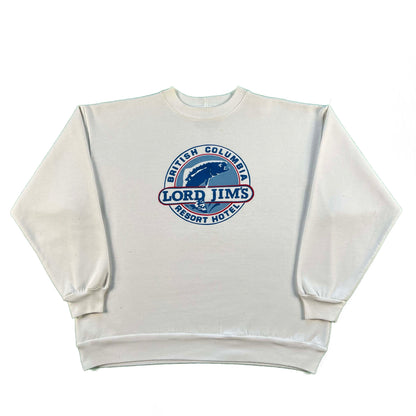 80s Lord Jim's BC Fishing Resort Hotel Sweatshirt- L