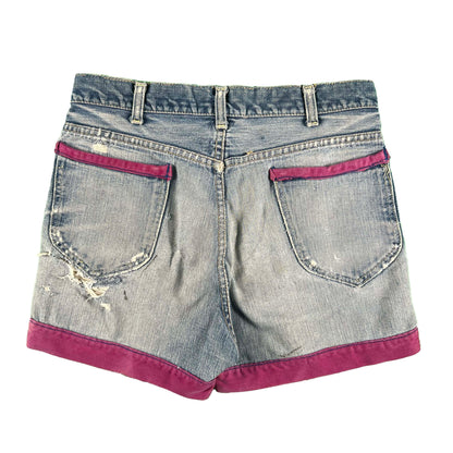 60s Lee Repaired Heart Denim Shorts- 30x3