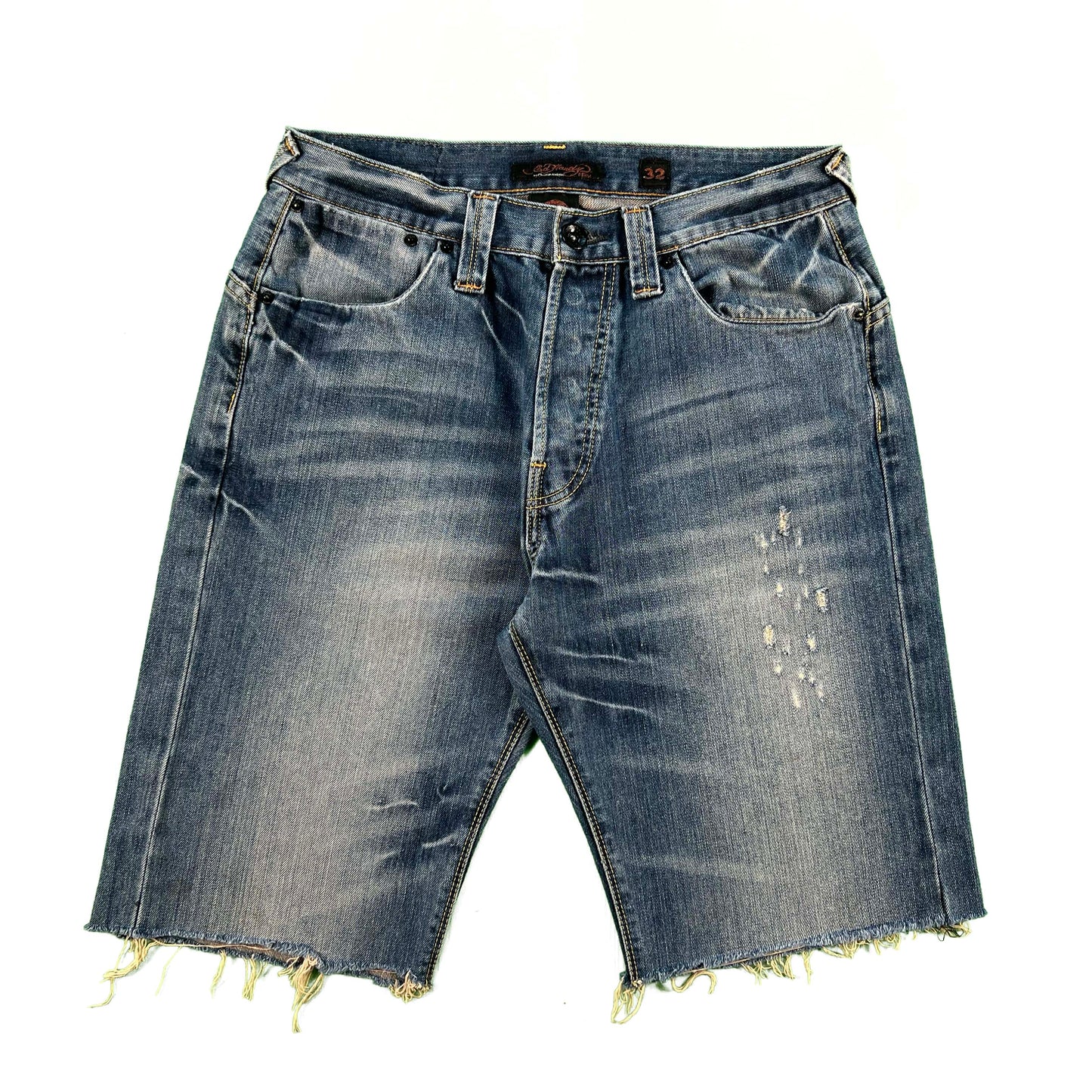 Ed Hardy Cut Off Denim Shorts- 30x11
