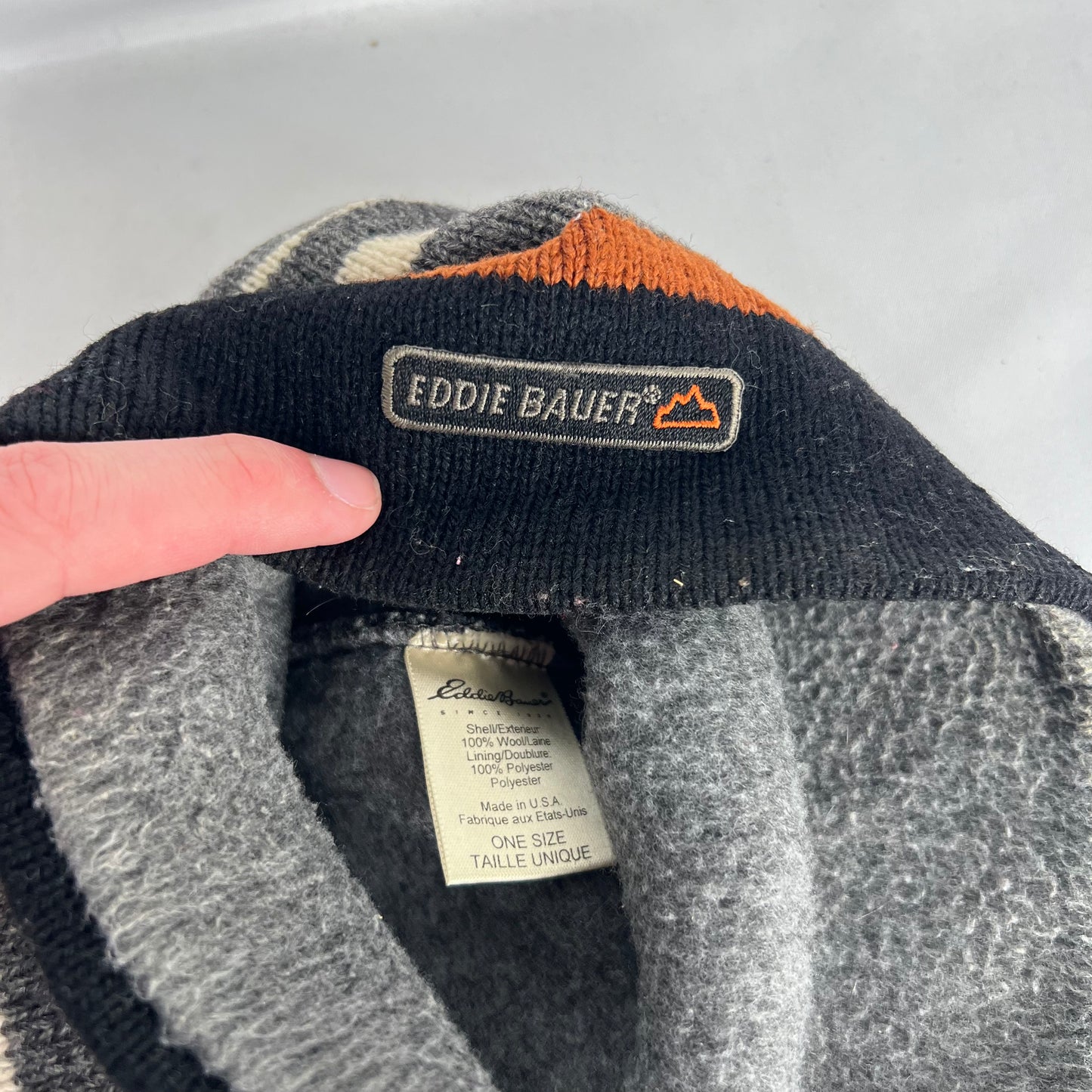 00s Eddie Bauer Striped Wool Beanie