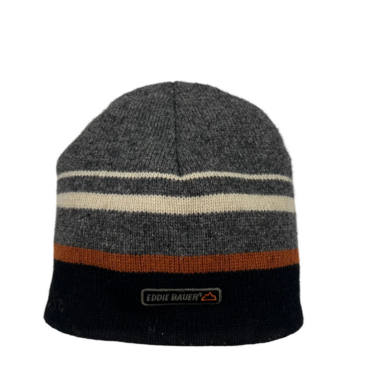 00s Eddie Bauer Striped Wool Beanie