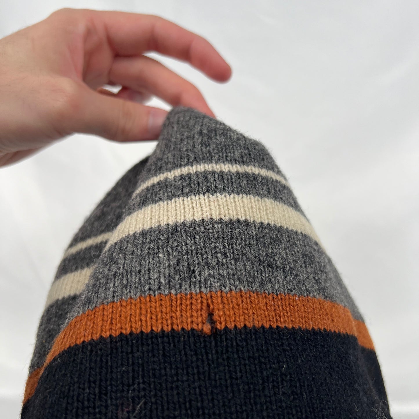 00s Eddie Bauer Striped Wool Beanie