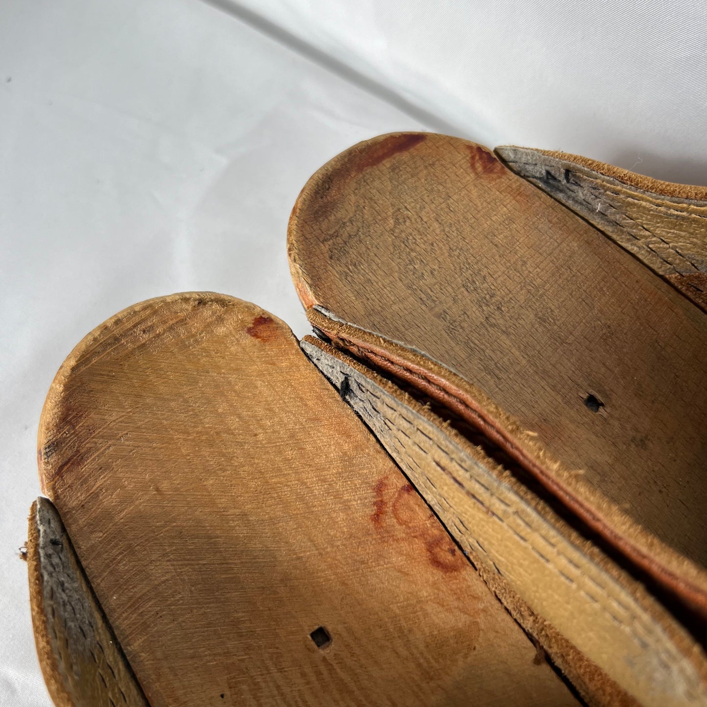 70s Wood and Leather Clogs- M's 9, W's 10.5