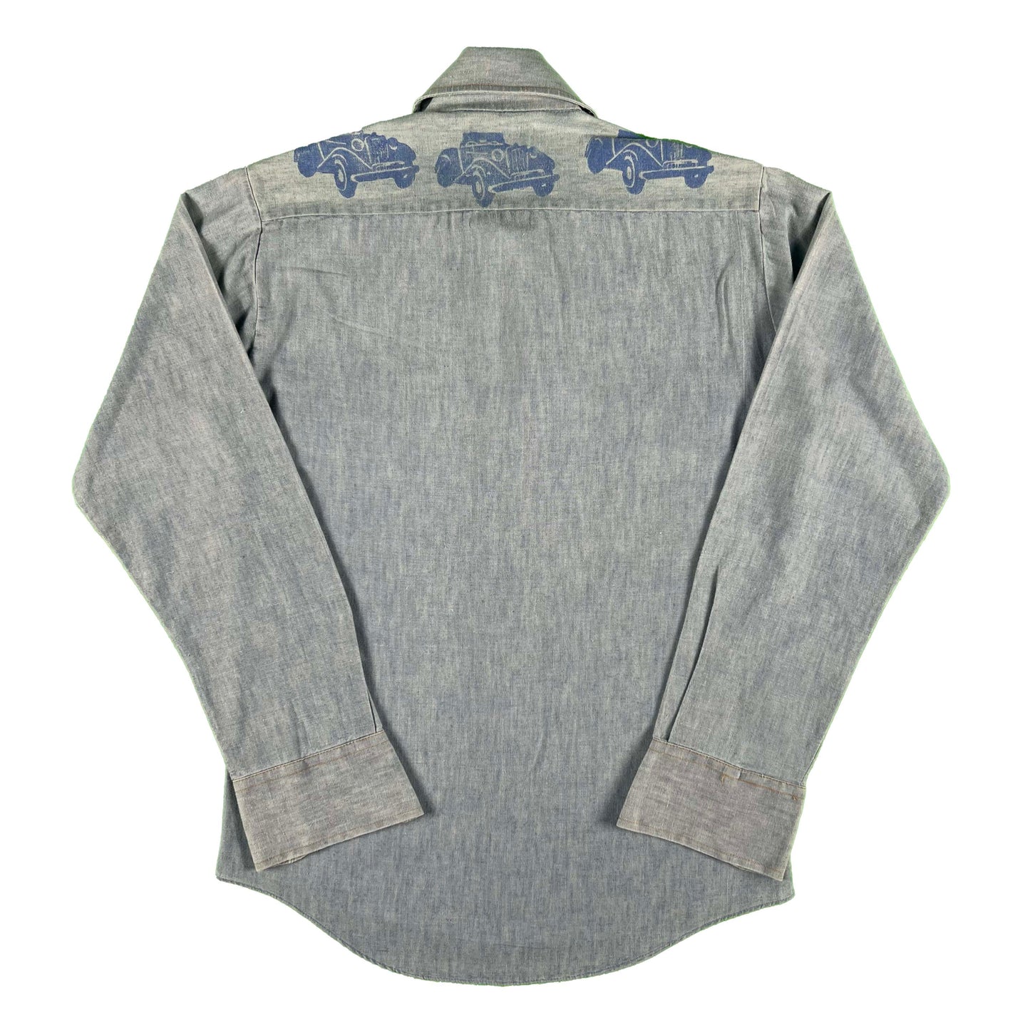 80s Car Chambray Shirt- S