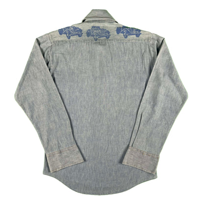 80s Car Chambray Shirt- S