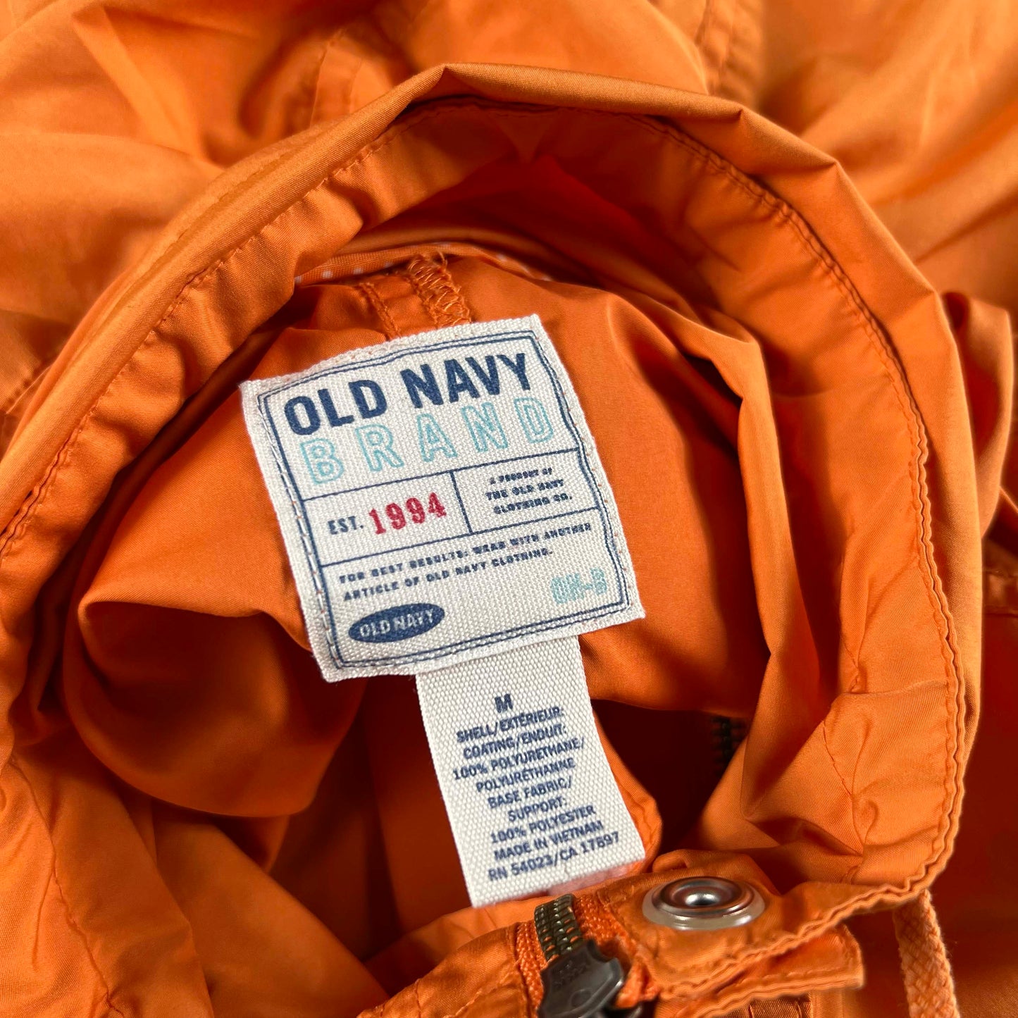 2005 Orange Old Navy Anorak- S