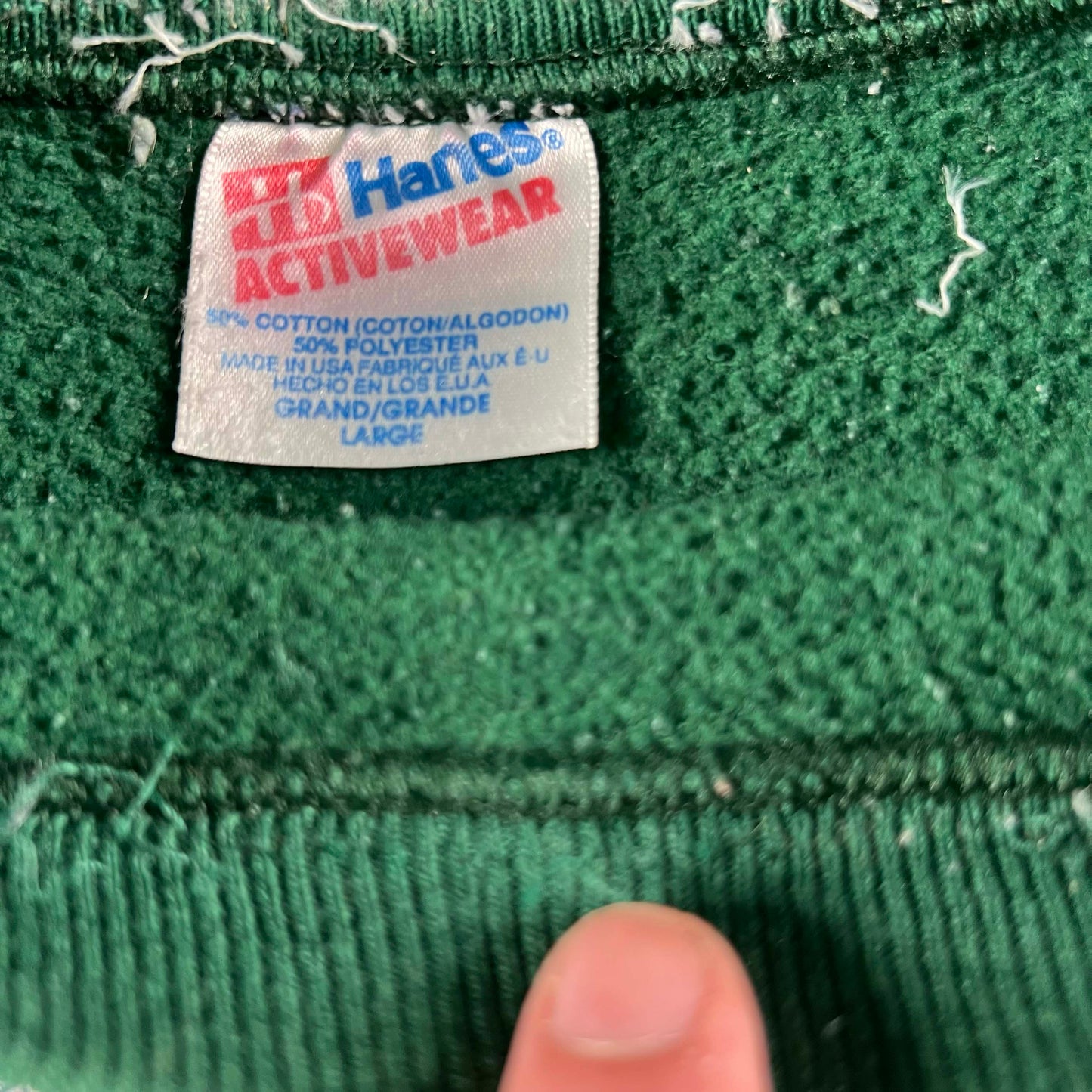 90s Snowy Cardinals Sweatshirt- L