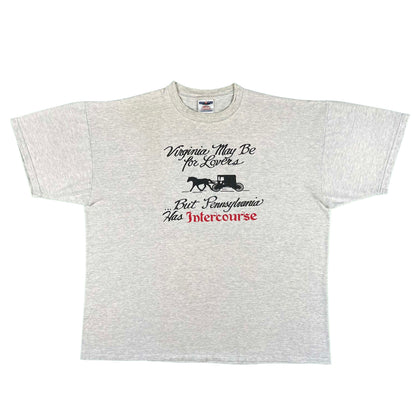 90s 'Virginia May be for Lovers...But PA has Intercourse' Tee- XL