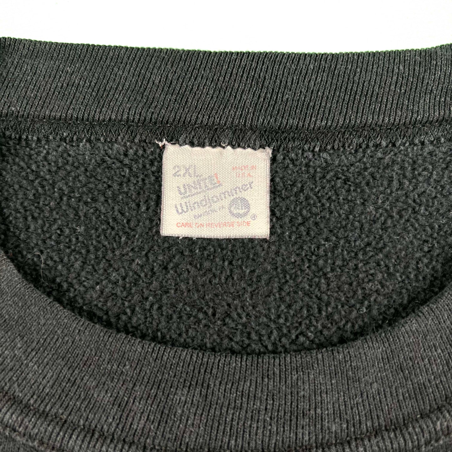 80s National Treasury Employees Union Chopped Black Sweat- XL