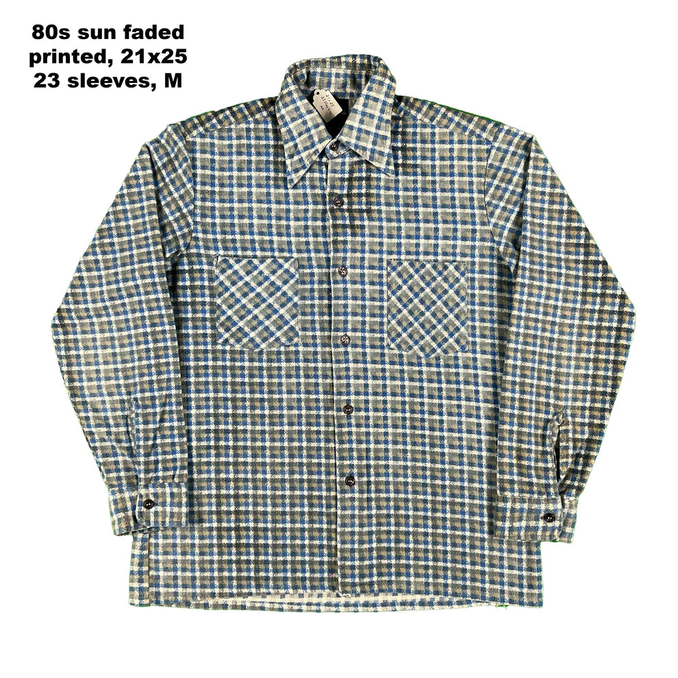 Vintage 100% Cotton Printed Flannel Shirts- SELECT SHIRT