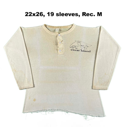 70s Graphic Henley Thermal Shirts- SELECT THERMAL