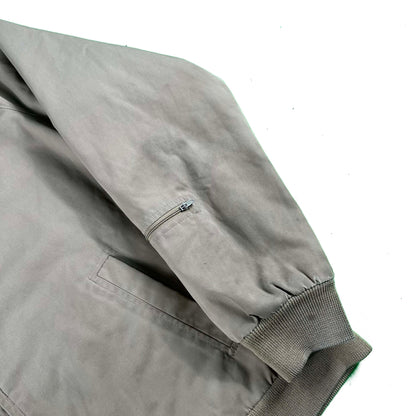 80s Izod Lacoste Hooded Harrington Jacket- L