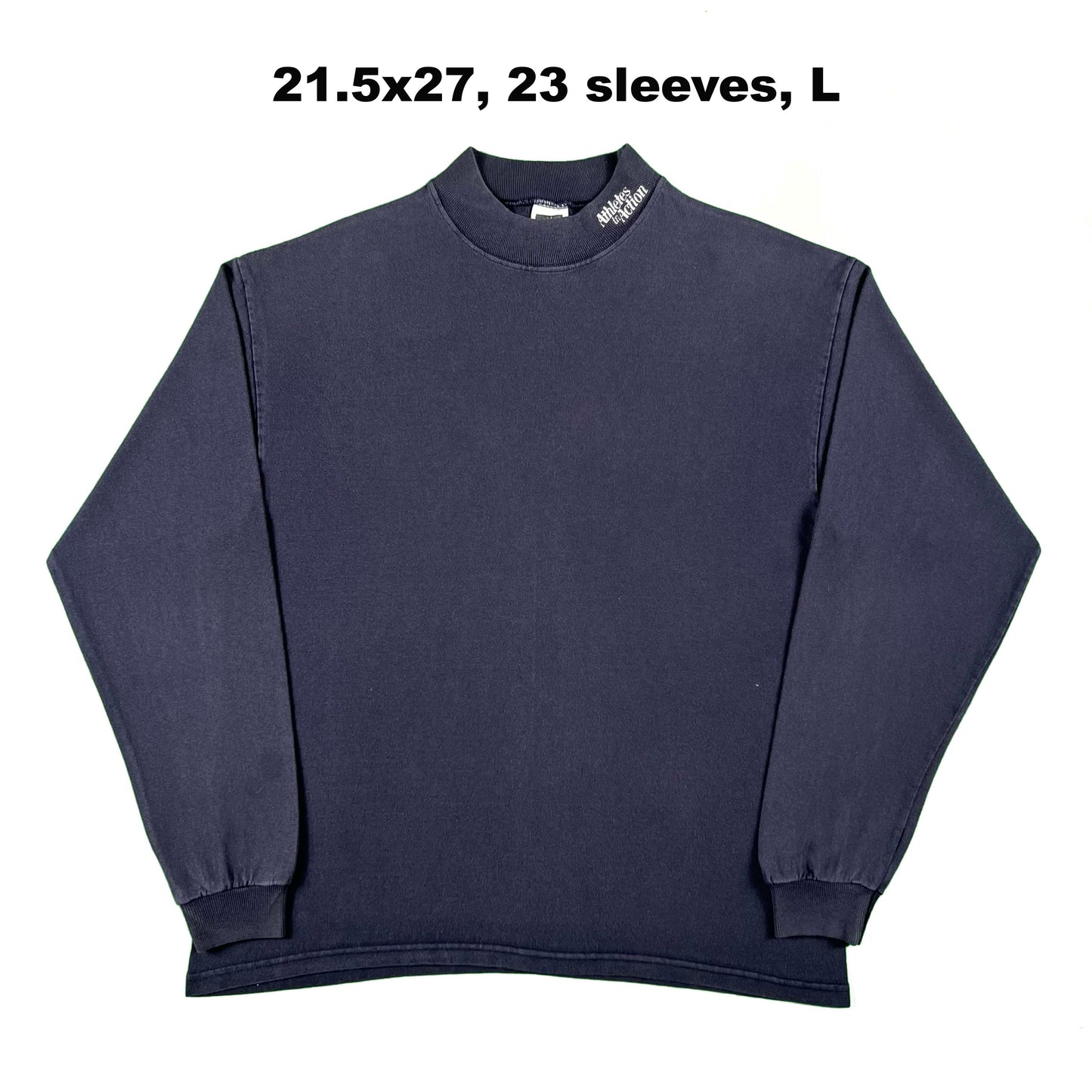 90s/00s 'Cotton Deluxe' Mock Neck Long Sleeve Tees- SELECT SHIRT