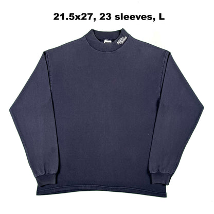 90s/00s 'Cotton Deluxe' Mock Neck Long Sleeve Tees- SELECT SHIRT