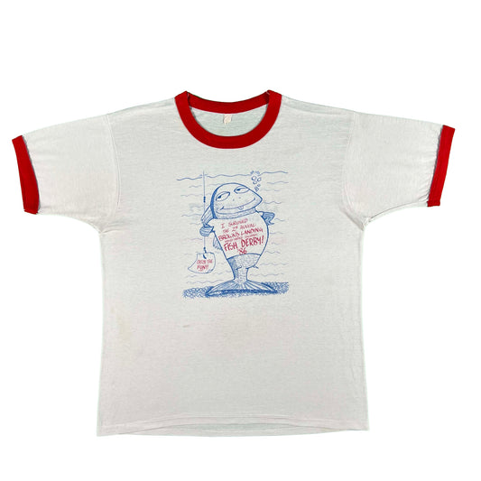 80s Fishing Derby Ringer Tee- L