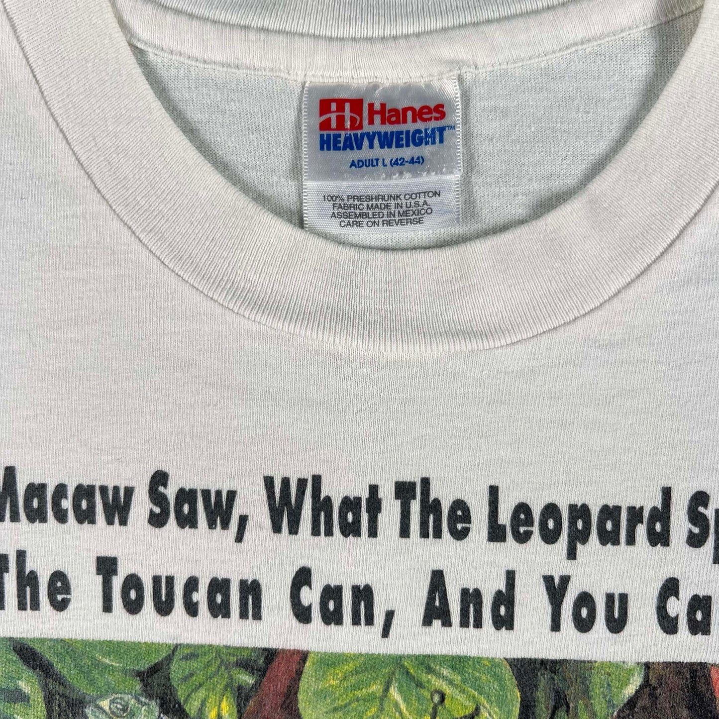 90s Stop Rainforest Destruction Tee- L