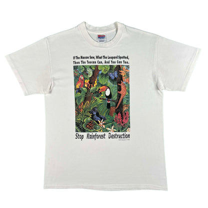 90s Stop Rainforest Destruction Tee- L