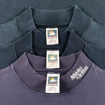 90s/00s 'Cotton Deluxe' Mock Neck Long Sleeve Tees- SELECT SHIRT