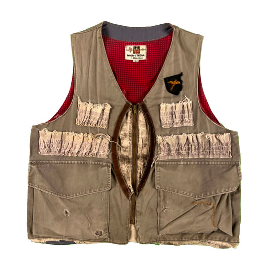 50s Half Moon Hunting Vest- L