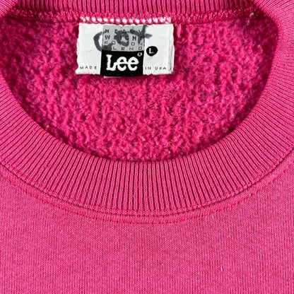 90s Bubblegum Pink Lee Sweatshirt- M