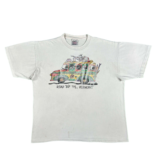 90s Road Trip Vermont Reggae Bus Tee- XL