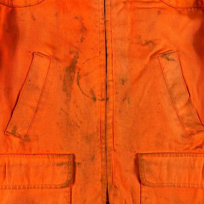 70s Sears Sun Faded Orange Canvas Hunting Jacket- L