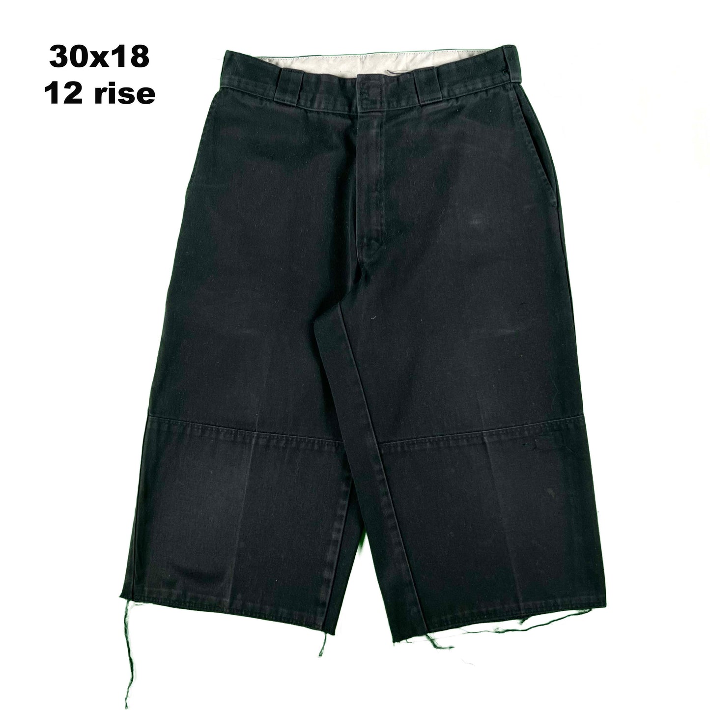 Dickies Black Double Knee Capris- SELECT PAIR