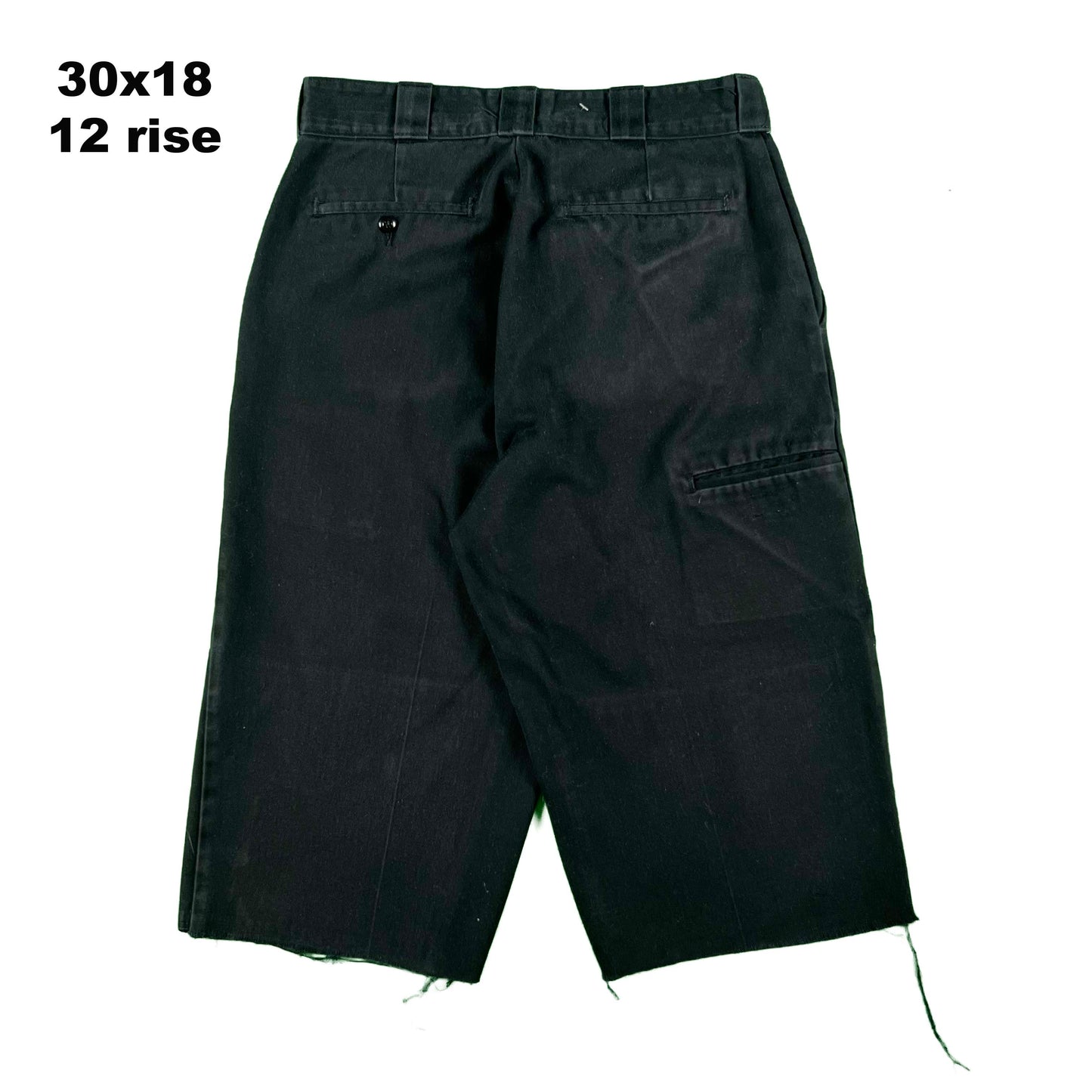 Dickies Black Double Knee Capris- SELECT PAIR