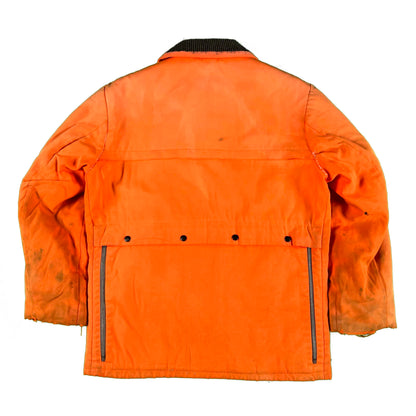 70s Sears Sun Faded Orange Canvas Hunting Jacket- L