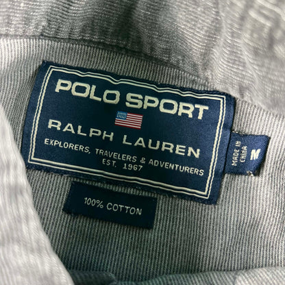 00s Polo Sport Ralph Lauren Corduroy Pearl Snap Shirt- M