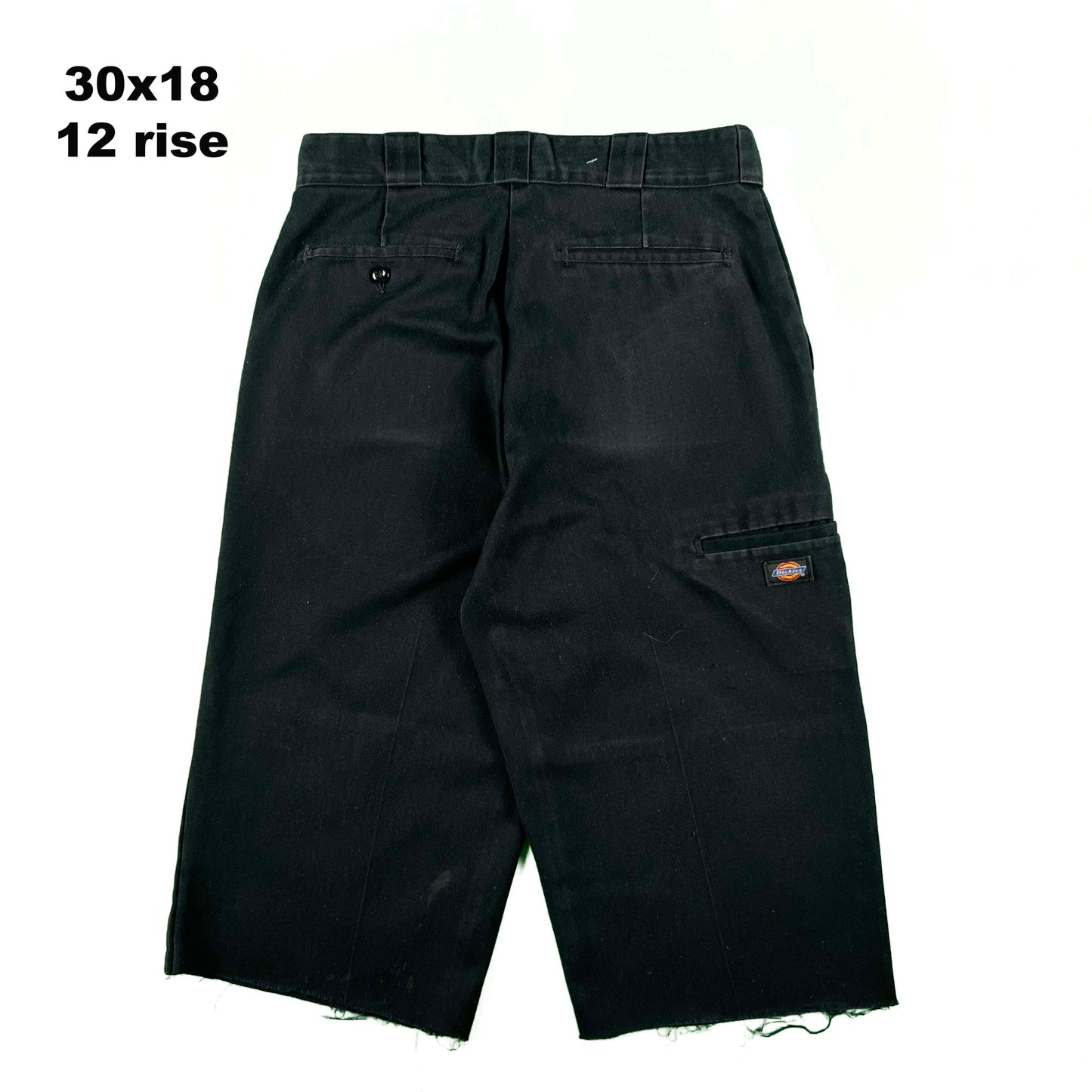 Dickies Black Double Knee Capris- SELECT PAIR
