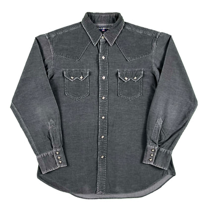 00s Polo Sport Ralph Lauren Corduroy Pearl Snap Shirt- M
