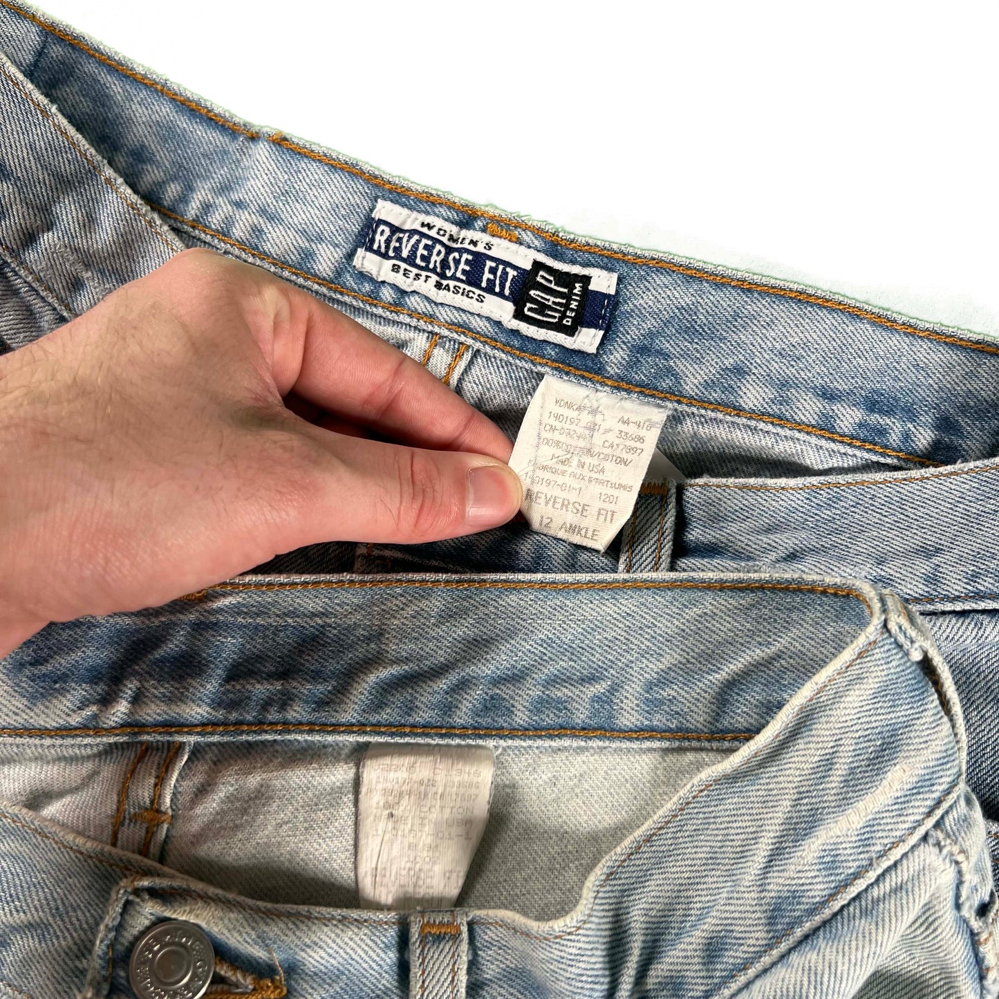 90s Gap 'Reverse Fit' Denim- SELECT PAIR