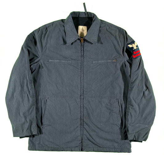 80s USN Utility Jacket- L