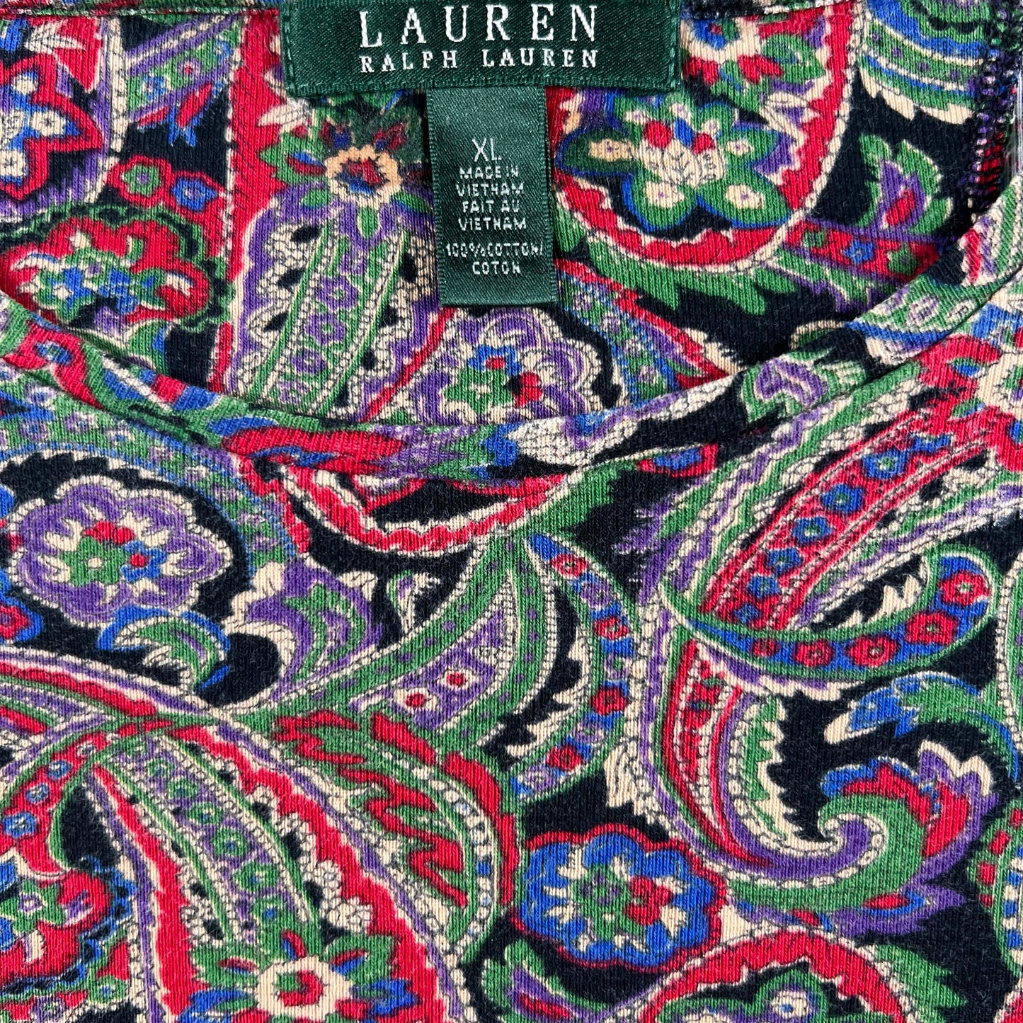 00s Lauren Ralph Lauren Paisley Long Sleeve- M