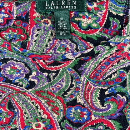 00s Lauren Ralph Lauren Paisley Long Sleeve- M