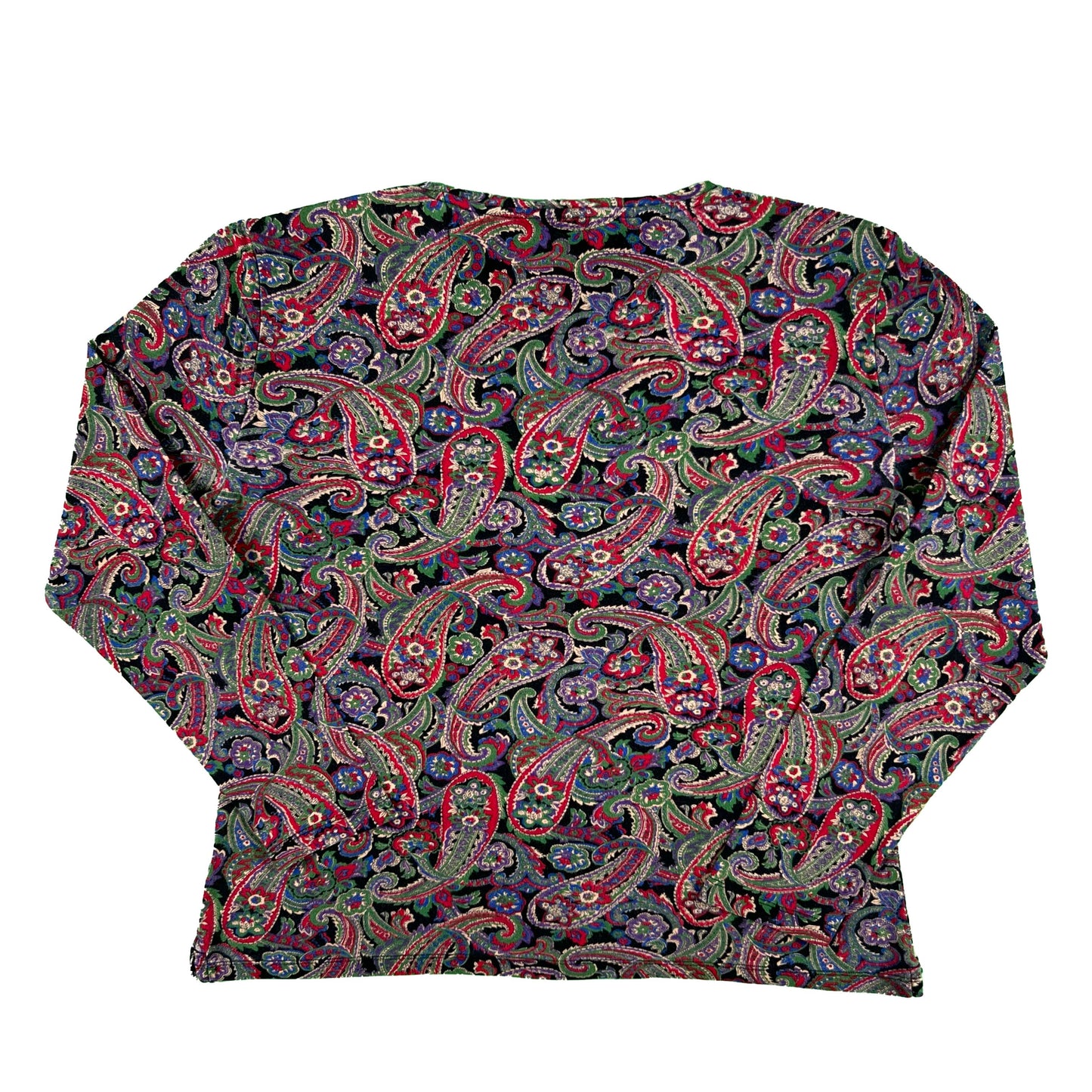00s Lauren Ralph Lauren Paisley Long Sleeve- M