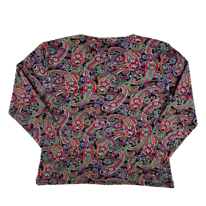 00s Lauren Ralph Lauren Paisley Long Sleeve- M