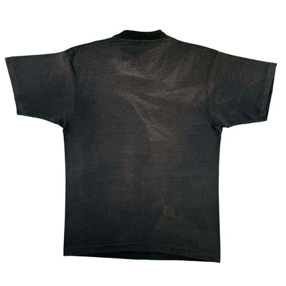 90s Sun Faded Black Western Longhorn Tee- L