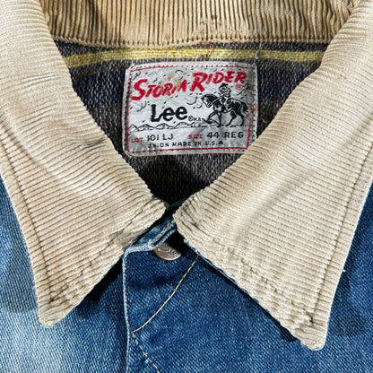 60s Repaired Lee 101-J Storm Rider Jacket- L