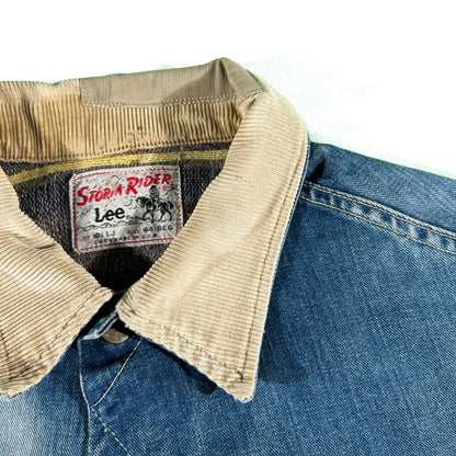 60s Repaired Lee 101-J Storm Rider Jacket- L